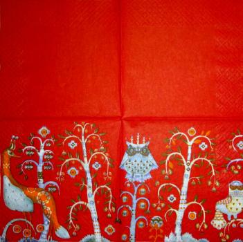 073 Owls - 3-ply (blue) - CS